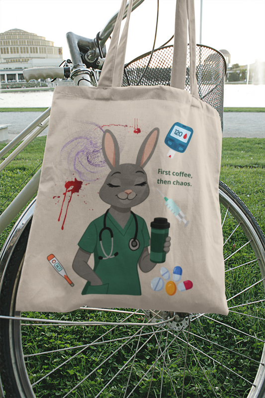 Canvas bag - Coffee Bunny