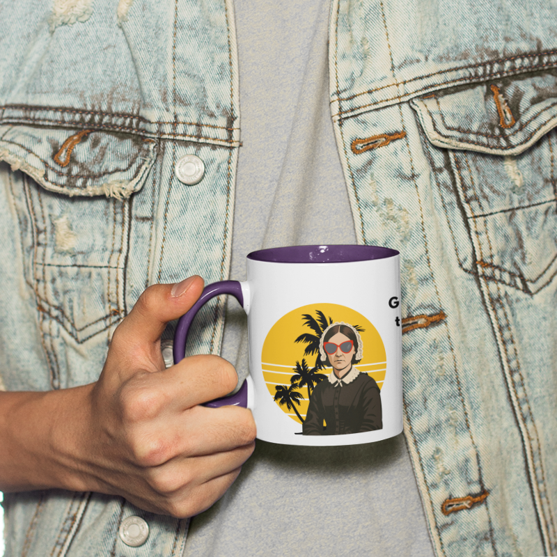 Coffee mug - Go with the Flo purple
