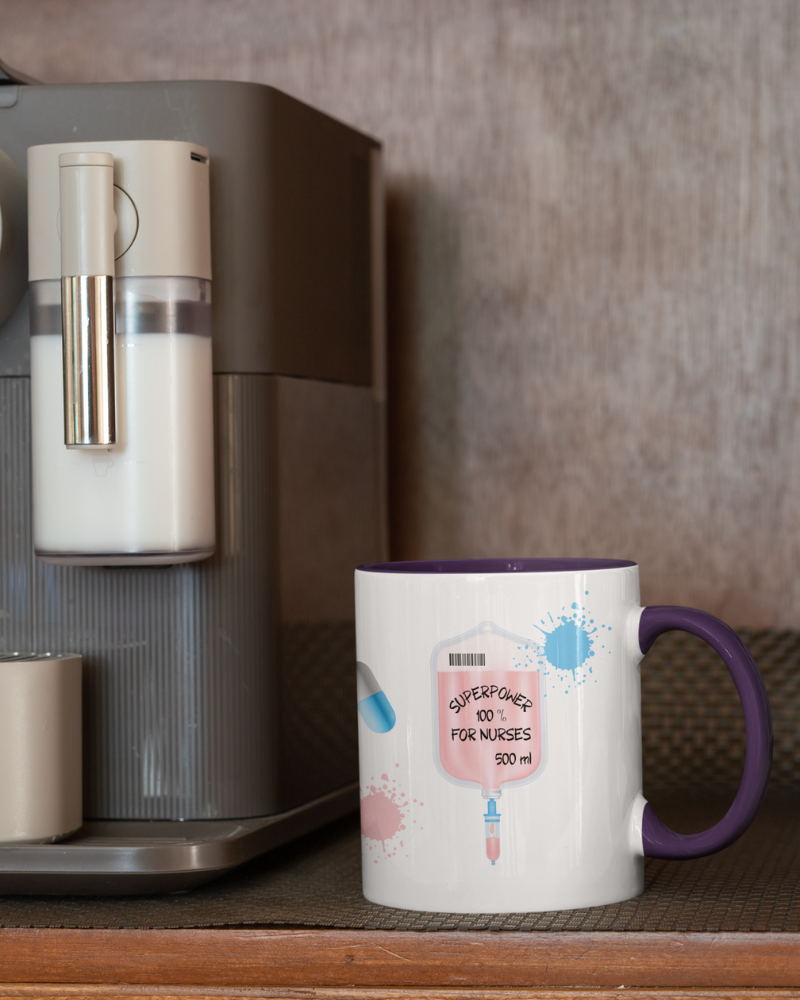 Coffee mug - Superpower purple