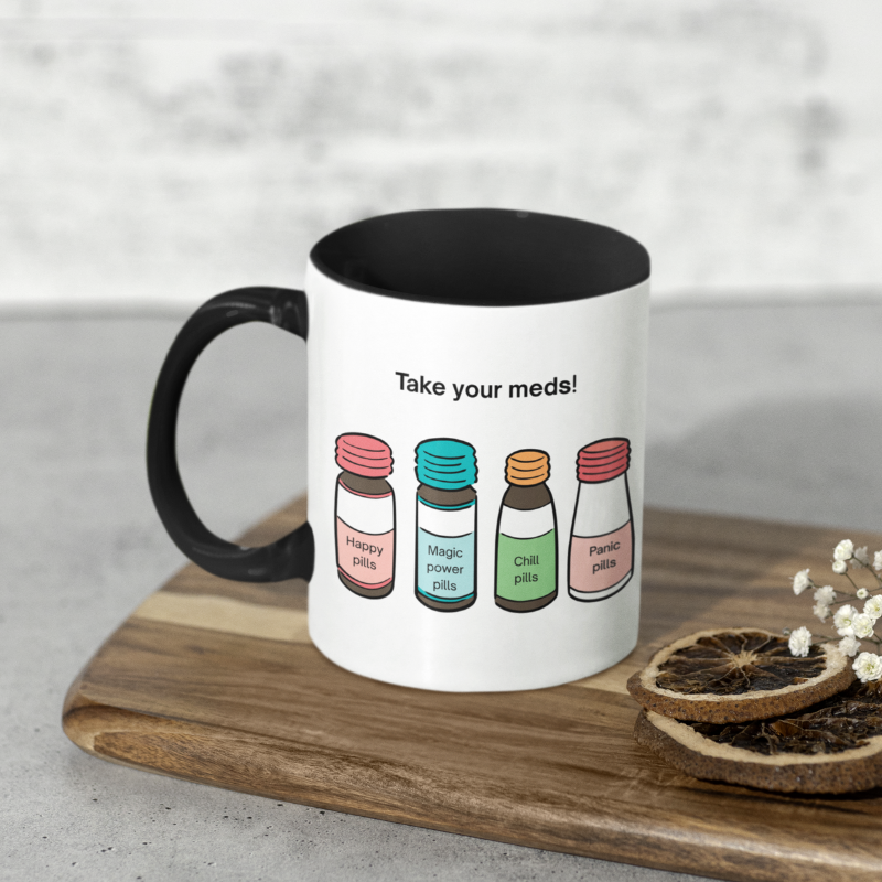 Coffee mug - Take your meds mug black
