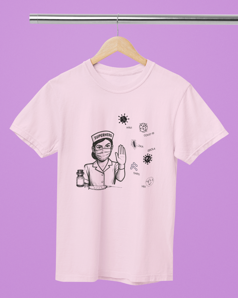 Tee shirt - Covid-19 pink