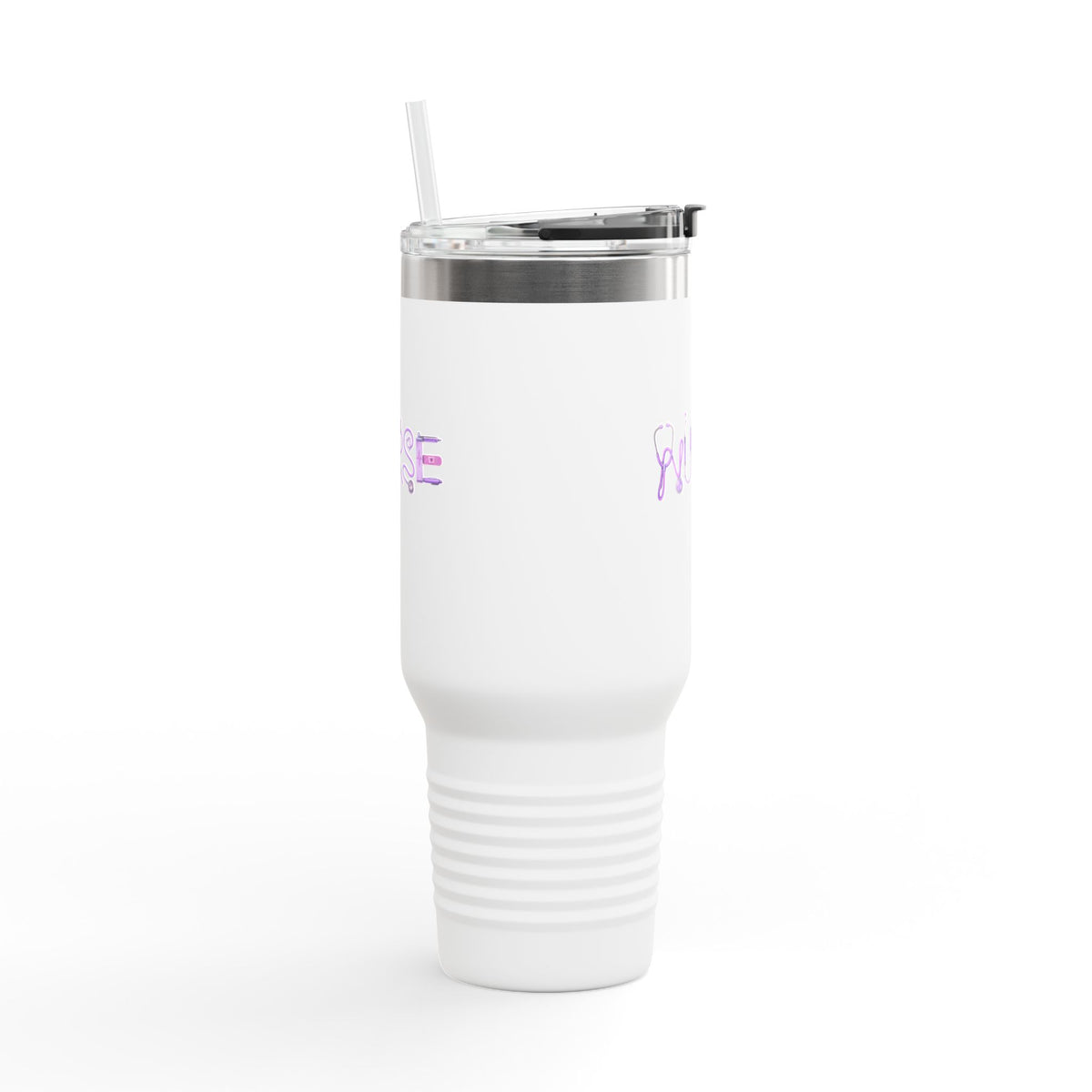 Insulated Travel Mug — Nurse Stethoscope Script