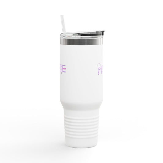 Insulated Travel Mug — Nurse Stethoscope Script