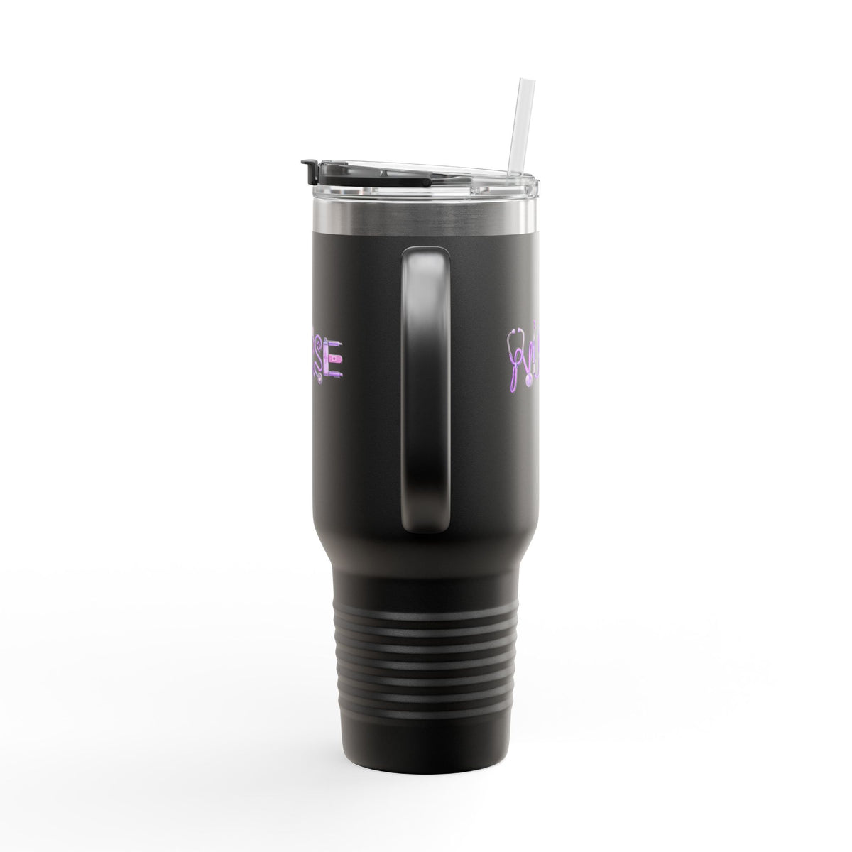 Insulated Travel Mug — Nurse Stethoscope Script