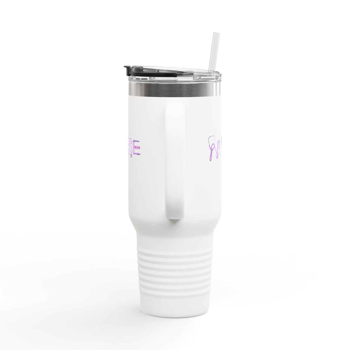 Insulated Travel Mug — Nurse Stethoscope Script