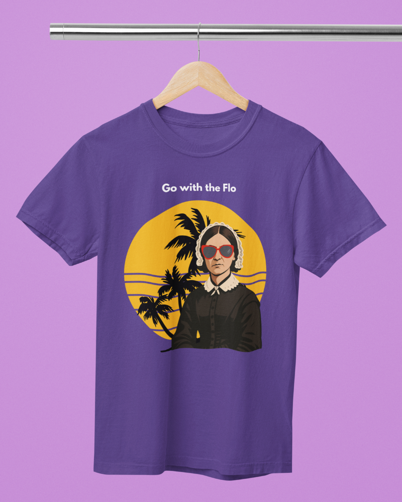 Tee shirt - Go with the Flo lilac